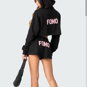 Edikted Black Fomo Shorts NWT